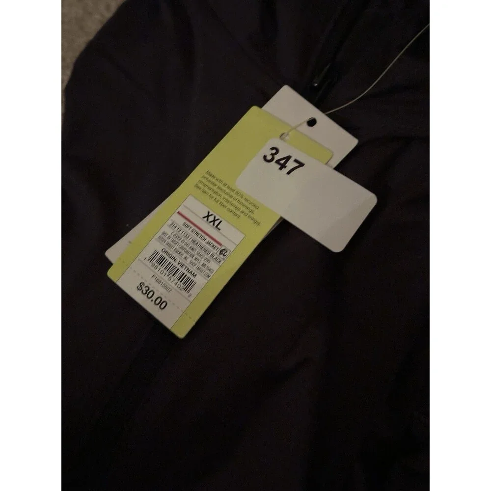 Women's Soft Stretch Full Zip Jacket - All In Motion Heathered Black XXL - Picture 6 of 6